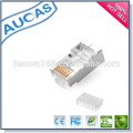 RJ11 Conector RJ45 Conector PCB Jack modular / conector chapado en oro 8p8c blindado